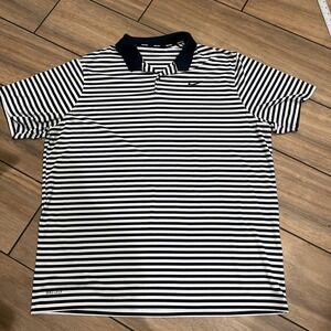 Nike Golf Polo Shirt Men's Dry Fit Victory Striped Polo Size XXL